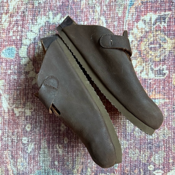 Eastland Dark Brown Leather Slip-On Clog Shoes 6M - Picture 3 of 7